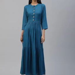 Cottinfab Blue Maxi Gown-image-74