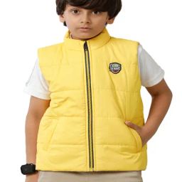 Under Fourteen Only Kids Yellow Solid Jacket-image-56