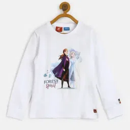 H by Hamleys Girls White Printed Full Sleeves T-Shirt-image-69