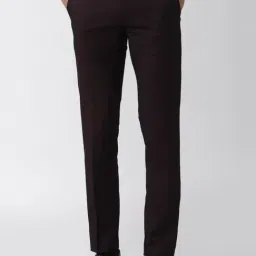 Van Heusen Brown Slim Fit Trousers-image-66