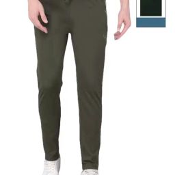 Force NXT Grey & Olive Cotton Regular Fit Trackpants - Pack Of 2-picture-11