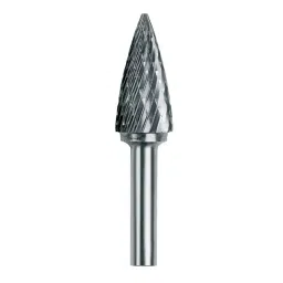 Indian Tools ITMT2 Series Tungsten Carbide Rotary Burrs Tree Shape with Point End Super Cut 3x38 mm, KBG01M316383-97