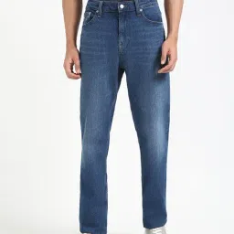 Tommy Hilfiger Denim Blue Cotton Slim Fit Jeans-image-69