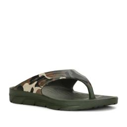 Floatz by Bata Men's Olive Flip Flops-13