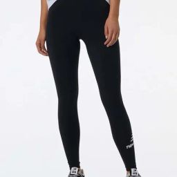 New Balance Black Printed Sports Tights-image-83