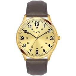 Timex Men Champagne Round Dial Analog Watch - TWTG73SMU09-image-6