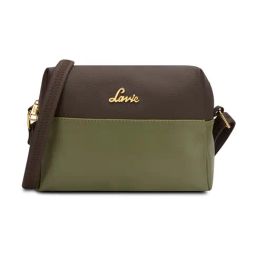 Lavie Tina Dark Olive Leather Small Cross Body Bag-22