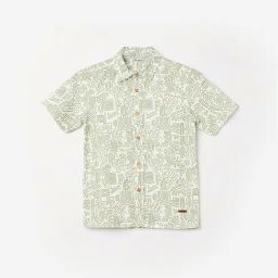 Fame Forever by Lifestyle Boys Sage Cotton Printed Shirt-picture-12