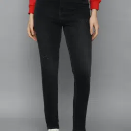 Allen Solly Black Cotton Mid Rise Jeans-picture-38