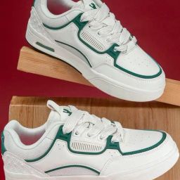 Red Tape Women's Hustle Collection White & Green Sneakers-image-53
