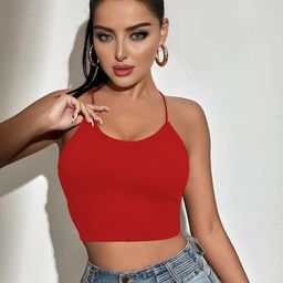 R.Code by The Roadster Life Co. Women Halter Neck Casual Crop Top-picture-29