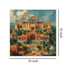999Store Multicolor Canvas Architectural Magnificence Of The Depicted Structure Painting image 5