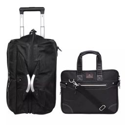 SWISS MILITARY Luggage Bag & Messenger Bag Combo 47 L Black Nylon, DB1A_LB14-image-46