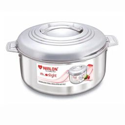 Nirlon Silver Stainless Steel Others Moonlight_Casserole_3500ml-16