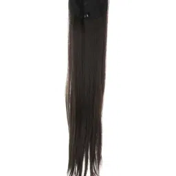 Stasia Street Clip-In Straight Dark Brown Pony Tail Hair Extension-picture-9