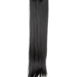 Stasia Street Clip-In Straight Natural Black Pony Tail Hair Extension-image-27
