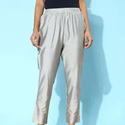 Libas Grey Plain Trousers-picture-28