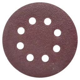 HANKO Abrasive Disc 127 mm (5 inch) Aluminium Oxide Red 8 Hole 320 Grit Size-24