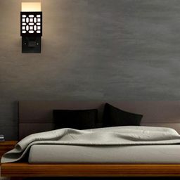 Gojeeva Black Wood Square Wall Lamps-picture-22