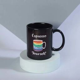FNP Black & White Ceramic Espresso Yourself Mug Duo (650ml) - Set of 2 image 3