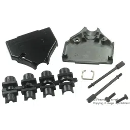 MH CONNECTORS BACKSHELL, D, DIECAST, 25WAY, MHDTZK-25-BK-K-picture-0