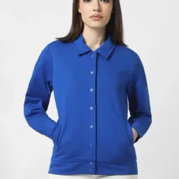 Van Heusen Blue Cotton Jacket-image-46
