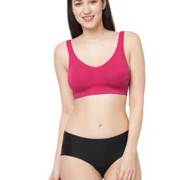 Inner Sense Fuchsia Full Coverage Bra - Pack of 2 image 4