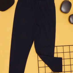 Pantaloons Junior Girls Navy Cotton Leggings-picture-22