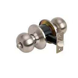 Jasvik Door Knob Lock Stainless Steel Free Size Silver 10 cm Length for Home & Office Use, SS-ET-01-ULTRAKEY-43