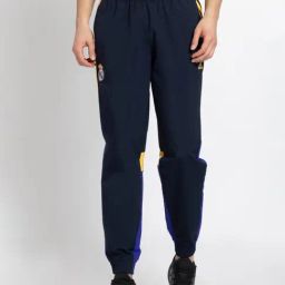 Adidas Blue Regular Fit Colour Block Joggers-image-27
