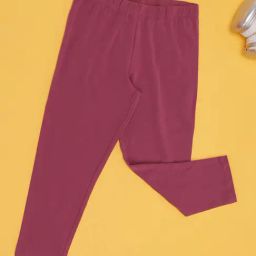Pantaloons Junior Girls Purple Cotton Leggings-picture-20