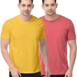 Color Capital Multicolored Regular Fit T-Shirt - Pack of 2-image-72
