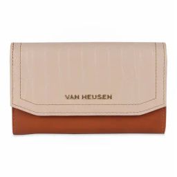 Van Heusen Beige & Brown Casual Leather Wallet for Women-73