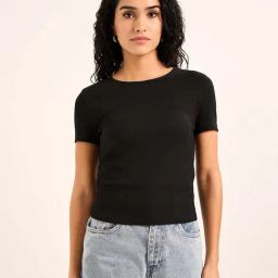 People by Pantaloons Black Plain Top-picture-39