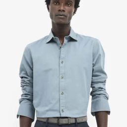Rare Rabbit Blue Regular Fit Solid Shirt-image-78