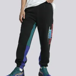 Puma Crowd Craze Black Cotton Relaxed Fit Printed Sports Joggers-picture-35