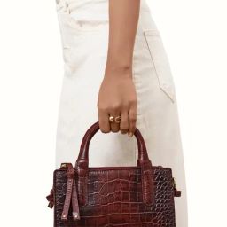 Hidesign Red Textured Small Sling Handbag-28