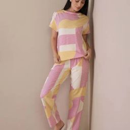 Sweet Dreams Multicolored Printed Pyjama Set-picture-23