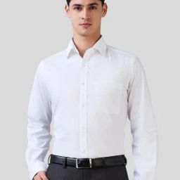 Raymond White Cotton Slim Fit Shirt-picture-45