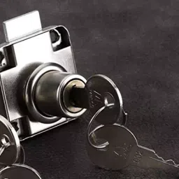 Met Craft 22 mm Iron Chrome Plated Finish 2 Keys Drawer Lock image 3