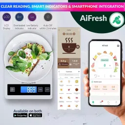 Amicicare Digital Food Nutrition Measurement Scale ‎Digital Scale 1G Precision Backlit Display, 1xKITCH-WEIG-5KG-N image 2