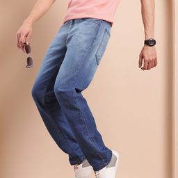 Mast & Harbour Men Light Fade Ombre Stretchable Jeans-image-2