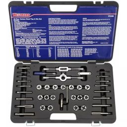 Westward Right Hand Tap and Die Set Carbon Steel 1/2-13 inch, 1PZ49 (Pack of 39 pcs)-8