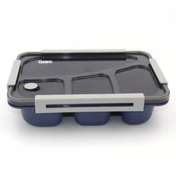 SANJARY 4 Compartment Plastic Lunch Box - Black-6
