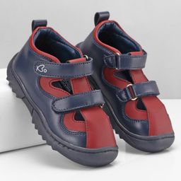 Babyoye Velcro Closure Colour Block Casual Shoes - Blue-image-67