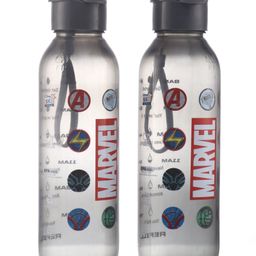 Marvel Venice Sipper Water Bottles Dark Grey Set of 2 - 800 ml each-image-93