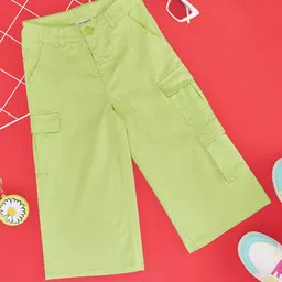 Pantaloons Junior Solid Pants - Green-picture-38