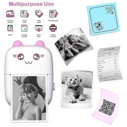 Sanjary Mini Kids Pocket Printer, Inkless Thermal Printing, Bluetooth, iOS & Android Compatible, Prints Labels color design may vary-27