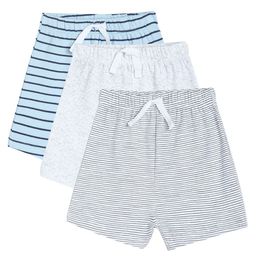 MINI KLUB Pack Of 3 Striped & Solid Shorts - Multi Colour-picture-32