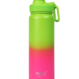 Sizzle Element Stainless Steel Water Bottle 750 ml For Kids & Adults | Lightweight Leakproof Water Bottle with Powder Coating Finish | Dual Green-Pink Colour-image-45